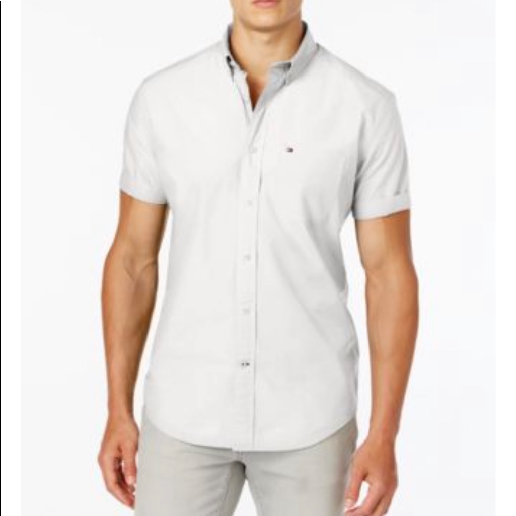 Tommy Hilfiger Men's Maxwell Short-Sleeve Button-Down Classic Fit Shirt